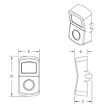 "Cab Light" Chrome Rocker Switch Cover - Plain