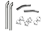 8 Inch Dia Hoosier Tip Exhaust Kit with 96 Inch Tall One Piece Top Pipe KW