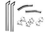 6 Inch Dia Desperado Tip Exhaust Kit with 114 Inch Tall One Piece Top Pipe KW