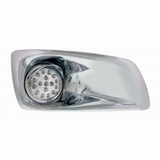 Fog Light Cover With Amber LED Hi/Lo Clear Style Reflector Light & Visor For 2007-2017 KW T660