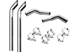 7 Inch Dia Cowboy Tip Exhaust Kit with 114 Inch Tall One Piece Top Pipe KW
