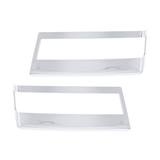 Chrome Plastic Turn Signal Bezels For 2018-2026 Freightliner Cascadia (Pair)