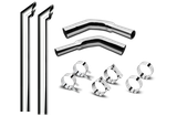 8 Inch Dia Desperado Tip Exhaust Kit with 108 Inch Tall One Piece Top Pipe KW