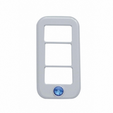 Rocker Switch Cover With 3 Openings & Color Crystal For Freightliner (3-Pack)