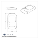 Dome Light Cover For 2006+ Freightliner Columbia And Coronado