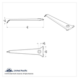 Chrome Center Dash Trim W/Crystal For FL Columbia (2004-20), Century (1997-10), & Coronado (2003-10)