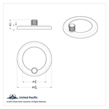 Freightliner Clock Bezel - Plain