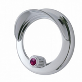 Clock Bezel With Visor & Color Crystal For Freightliner Century/Coronado/Columbia