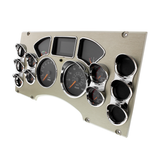 Chrome Small 3 Gauge Cover With Visor For Mack