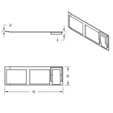 Chrome Plastic 7-Rocker Switch Bezel For 2013-2021 Peterbilt 579