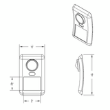 Rocker Switch Cover With Crystal For 1998-2018 Volvo VNL