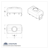 Volvo Switch Plug Cover - Indented (2-Pack)