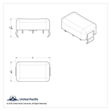 Volvo Switch Plug Cover - Plain (Card of 2)