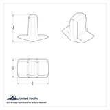 Chrome plastic Toggle Switch Cover For Kenworth T700 (2011-2014) And T2000 (1996-2010)