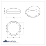 Large Gauge Cover With Visor For 2006+ Kenworth