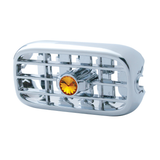 Chrome Plastic A/C Vent With Color Crystal For Peterbilt (2006+)