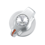Chrome Plastic A/C Control Knob With Crystal