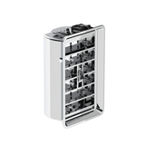 Chrome Plastic A/C Vent With Cross Grids for 1989-2010 Freightliner FLD/Classic - Driver