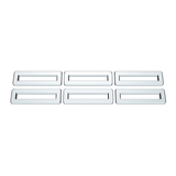 Chrome Plastic Indicator Label Trim For Freightliner Classic/FLD (6 Pack)