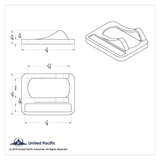 Chrome Plastic Rocker Switch Cover With Stainless Plaque For Peterbilt - Axle Differential