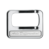 Chrome Plastic Rocker Switch Cover With Stainless Plaque For Peterbilt - Axle Differential