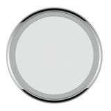 Chrome 7-1/4" Round Speaker Cover For Peterbilt 389 (2008+), 388 (2008-2014), 379/378/335/330 (1995-2000), Snap-On