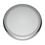 Chrome 7-1/4" Round Speaker Cover For Peterbilt 389 (2008+), 388 (2008-2014), 379/378/335/330 (1995-2000), Snap-On