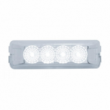 4 LED Reflector Auxiliary/Utility Light - White LED/Clear Lens