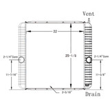 BESTfit Copper Brass Radiator W/ Oil Cooler For International DuraStar, BE & CE Bus Chassis