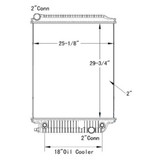BESTfit Plastic Aluminum Radiator With Oil Cooler For Freightliner M2-106, B2 Bus, Thomas Bus