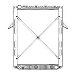 BESTfit Plastic Aluminum Radiator With Oil Cooler & Frame For Volvo VNL Gen II, Mack CXU613 Vision