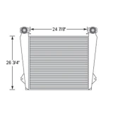 BESTfit Super Duty Charge Air Cooler 25 X 27.25 Inch For Peterbilt 357, 362, 377, 378 & 379 127 BBC