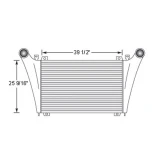 BESTfit Charge Air Cooler 40 X 25.75 In. W/ 2.25 In. Core For Kenworth T2000