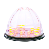 17 LED Dual Function Watermelon Cab Light - Amber LED/Clear Lens (Bulk)