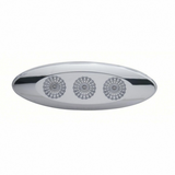 3 LED Slim Profile Reflector Light (Clearance/Marker) - Amber LED/Clear Lens