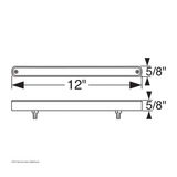 14 LED 12" Auxiliary strip Light With Bezel