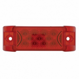13 LED Reflector Rectangular Light (Clearance/Marker) - Red LED/Red Lens