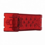 13 LED Reflector Rectangular Light (Clearance/Marker) - Red LED/Red Lens