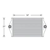 BESTfit 34 X 21.25 Inch Charge Air Cooler For Western Star 4964 Heritage, 4964 EX & FX Constellation