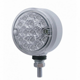 15 LED 3" Reflector Single Face Light - Red LED/Clear Lens