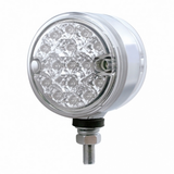 30 LED 3" Dual Function Reflector Double Face Light - Amber & Red LED/Clear Lens