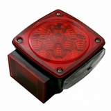 Over 80" Wide LED Reflector Submersible Combination Tail Light With License Light