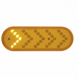 35 LED 6" Reflector Oval Sequential Turn Signal Light
