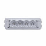 4 LED Reflector Rectangular Light (Clearance/Marker) - Red LED/Clear Lens