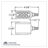 12 LED Dual Function Double Face Light - Horizontal Mount