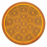 16 LED 4" Reflector Turn Signal Light - Amber LED/Amber Lens