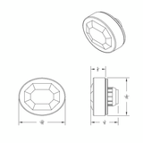 3 LED Oval Clearance/Marker Light