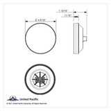 16 LED 4" Round Turbine Light