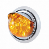Front Bumper Light With 17 Amber LED Reflector Watermelon Light & Visor For Freightliner Columbia