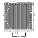 BESTfit Copper Brass 2 Row Radiator For Peterbilt 387